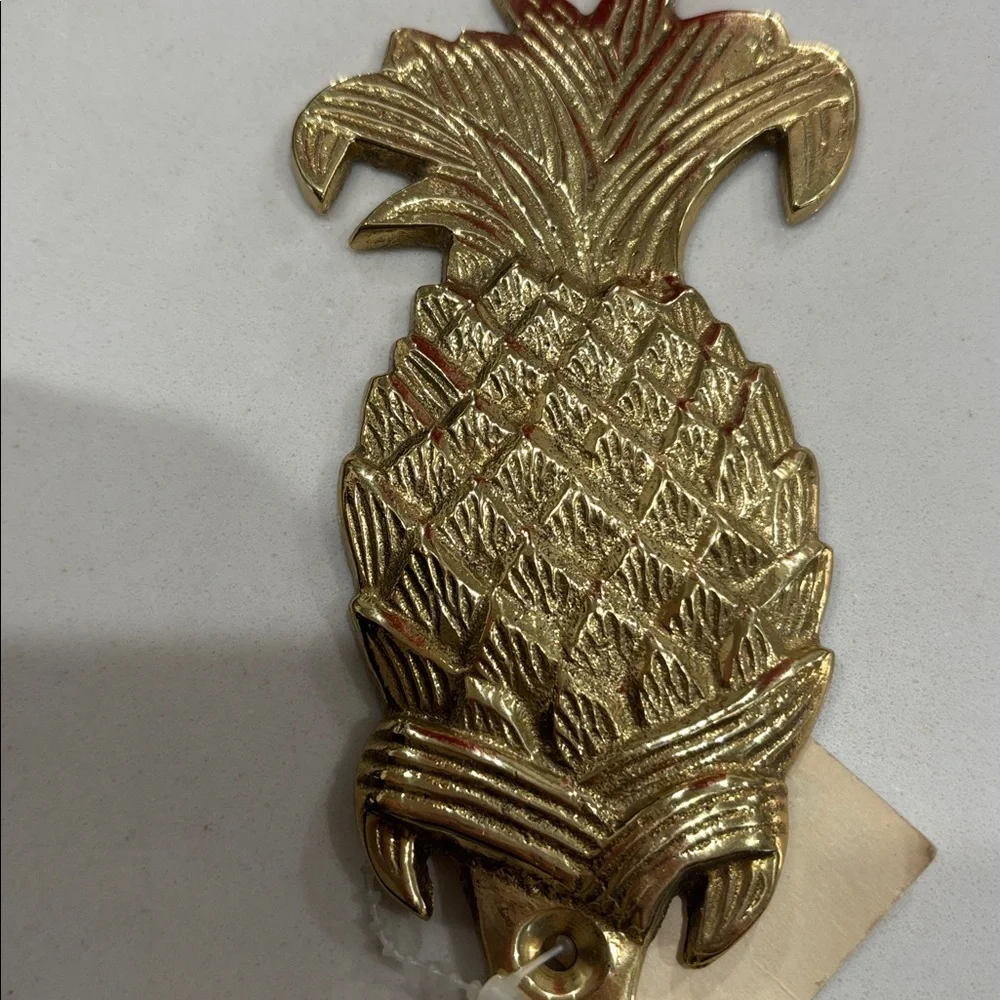 Pineapple Lacquered Brass Home Decor Wall Hook